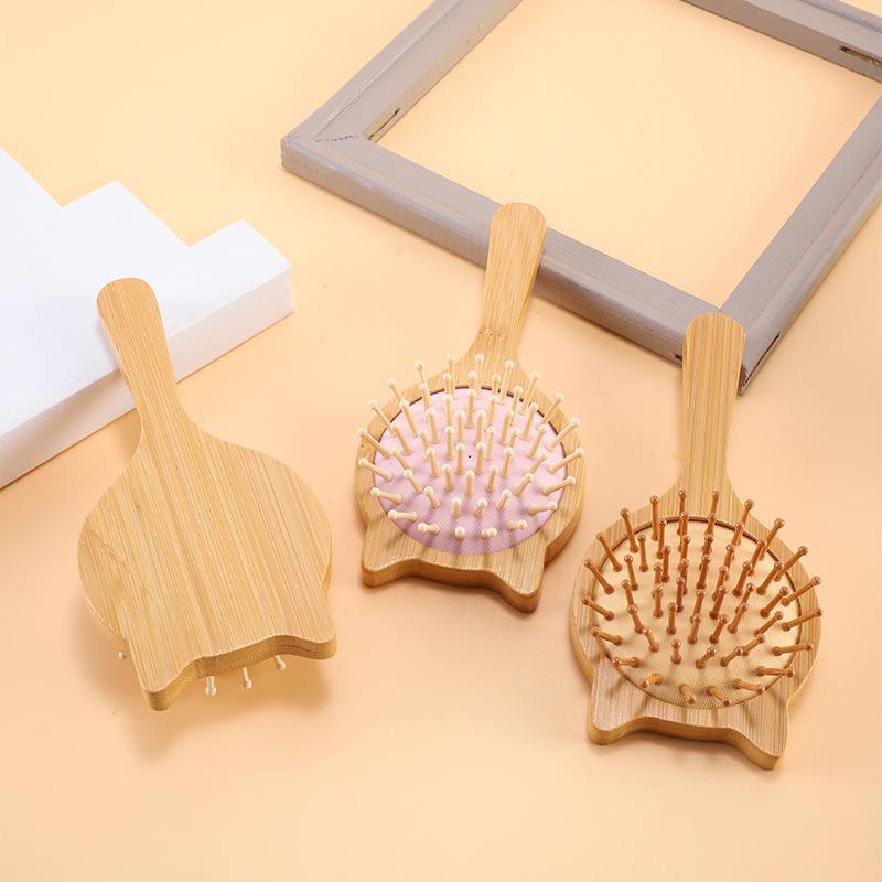 Bamboo Cat Ear Cushion Comb - Airbag Massage & Custom Logo Event Gift