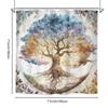 1/4pcs Tree of Life Shower Curtain Set Mystical Boho Watercolor Plant Bathroom Decor Waterproof Fabric Curtain Non Slip Mat and Toilet Cover Set