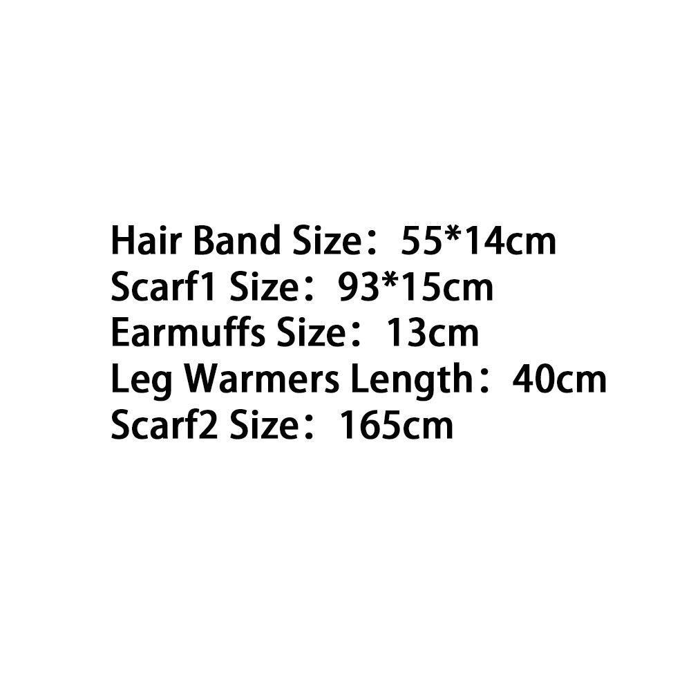 Cold Proof Plush Warm Scarf Cute Elk Leg Warmers Long Socks Fashion Earmuffs  Autumn Winter