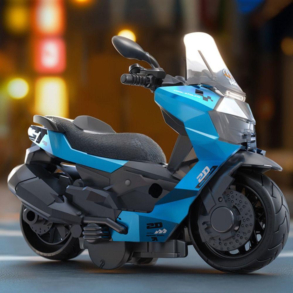 Miniature Zinc Zinc Alloy Motorcycle Model Inertia Motorcycle Pull Back Toy  Home Decoration