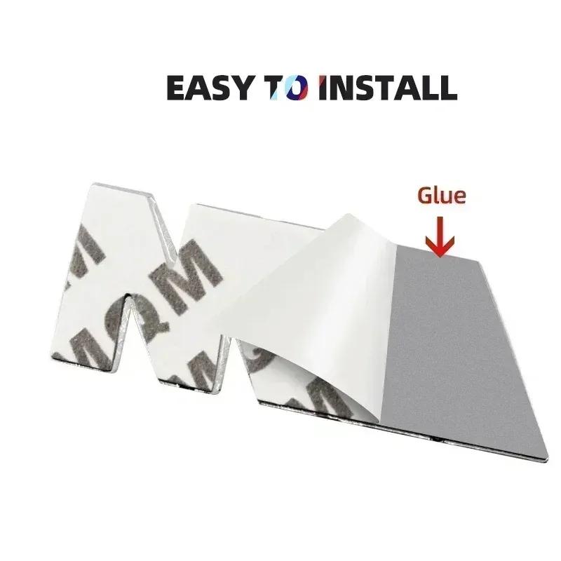 89mm ABS Car Trunk Rear Emblem Sticker For Bmw M E46 E39 E92 E90 E60 M5 E36 F30 X3 X5 X6 F10 F20 E30 E61 F03 E65 Car Accessories