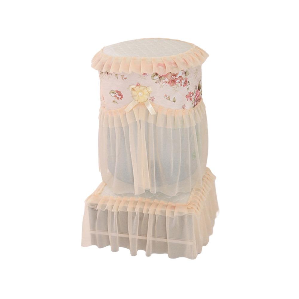 Durable Fabric Lace Mesh Water Dispenser Cover Upper Opening Dustproof Barrel Cover Reusable Water Dispenser Bucket Sleeve