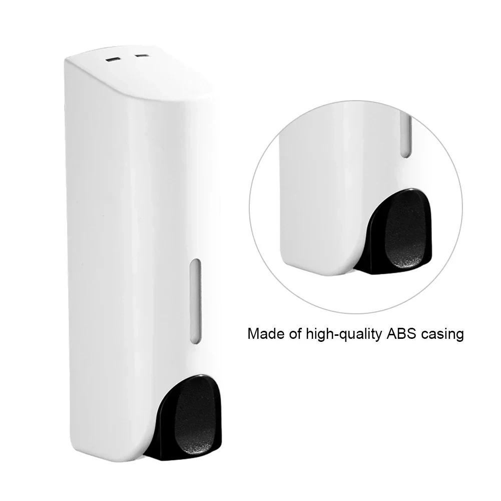 350ML Shower Bath Shampoo Dispenser Waterproof Shower Gel Lotion Soap Dispenser Wall Mount Refillable for Home Hotel Restaurant