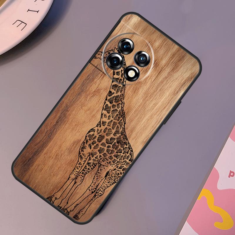 Bamboo Wood Pattern Skull Print Case For OnePlus 12 11 10 Pro 8T 9R 10T 10R 12R OnePlus Nord N10 N20 2 2T CE 3 Lite Cover