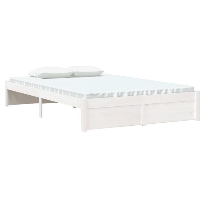 VidaXL Bed Frames White Solid Wood 120x200 Cm 814945