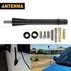 For TOYOTA TACOMA 1995-2016 4" Short Black Aluminum Antenna Mast AM/FM PLAY PLUG
