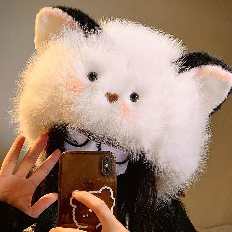 Autumn and Winter Thickened Velvet To Keep Warm and Cold Proof Ear Protecting Lei Feng Hat To Make Your Face Smaller