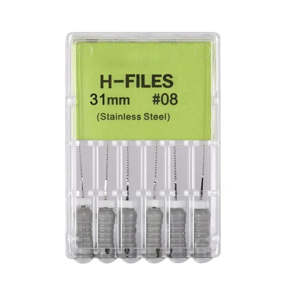 High Quality Dental H- Files Stainless Steel Hand Use Root Canal H File Endodontic Treatment File for Dentistry Instrument