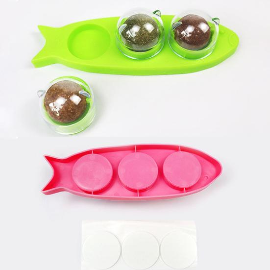 Haustier Katzenminze Spielzeug rotierende Reinigung Katze Design Zähne in 1 Snacks 3 Kätzchen Katzenminze Ball Spielzeug Katzenbedarf