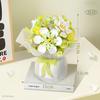 Non-Toxic Creative Diy Hand-Held Bouquet Building Block Sets Flowers Bricks Assembly Toys Children Mother'S Day Valentine'S Day Gifts