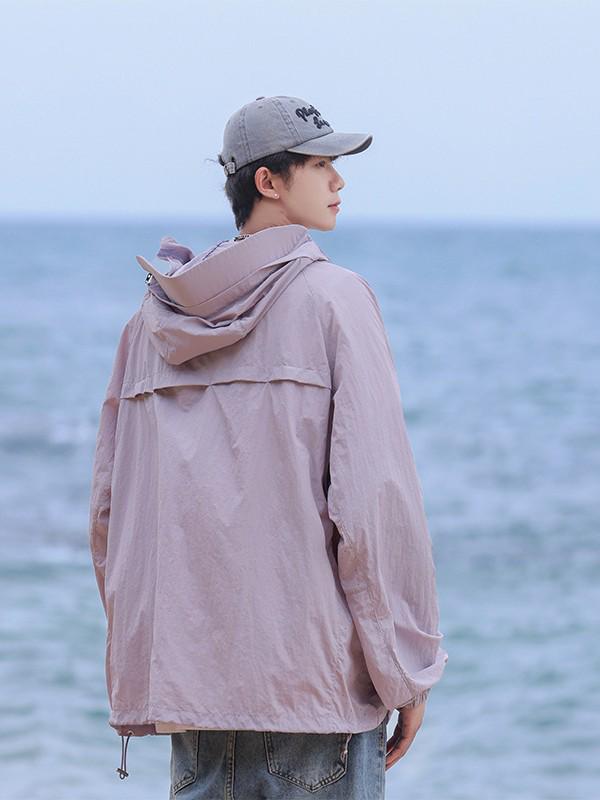 Men's UPF50+ Ice Silk Sun Protection Hoodie: Lightweight & Breathable for Outdoor Fishing