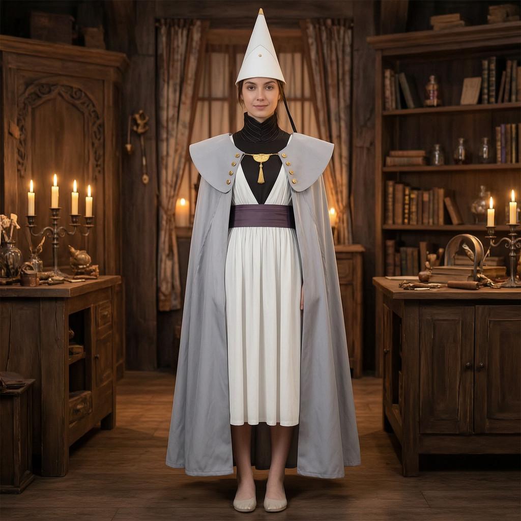 Set Cosplay Cappello da Strega Atelier Qifrey con Tessuto Misto per Animatori e Collezionisti