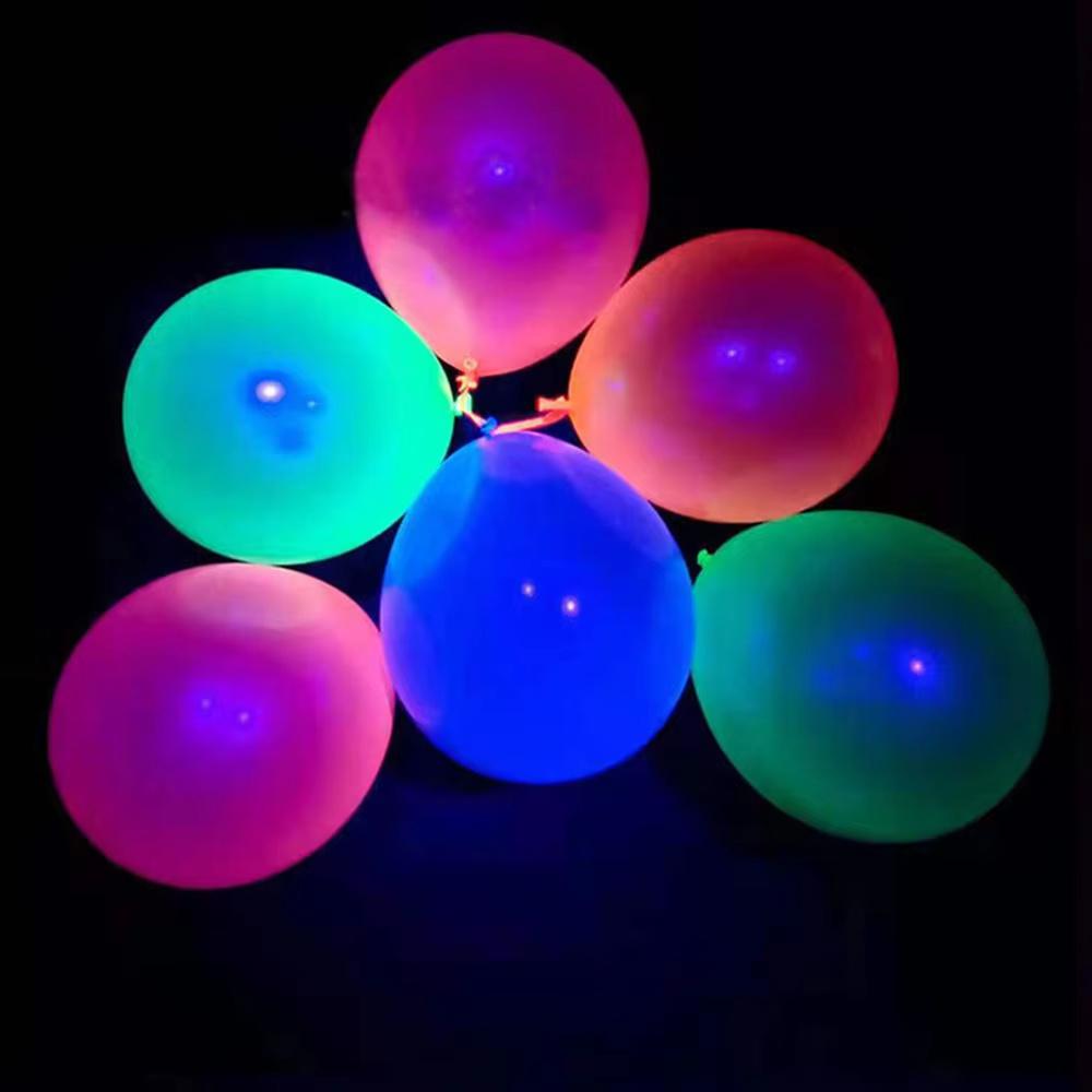 10/20/30pcs UV Blacklight Reactive Neon Fluorescent Balloons GLOW In The DARK Balloon for Adults Wedding Decoration 5