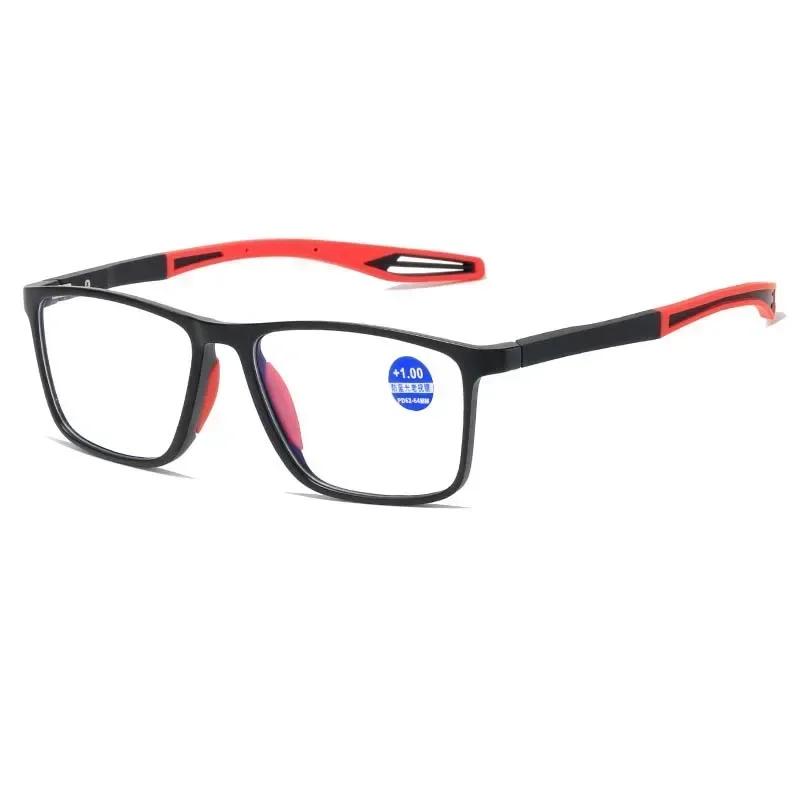 

Male‘s Business Anti Drop Anti Slip Design Reading Presbyopia Eyeglasses High-definition Blue Light Blocking Eyewear +1.0+1.5+2.0+2.5+3.0+3.5+4.0 1.0
