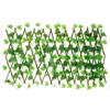 230cm Artificial Ivy Green Leaves Wooden Fence Faux Privacy Fence Screen Panels for Home Wall Garden Balcony Decoration