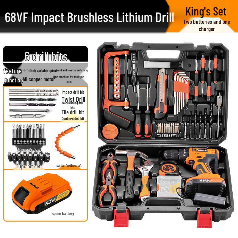 Multifunctional Electric Drill Set for Household & Car Repairs