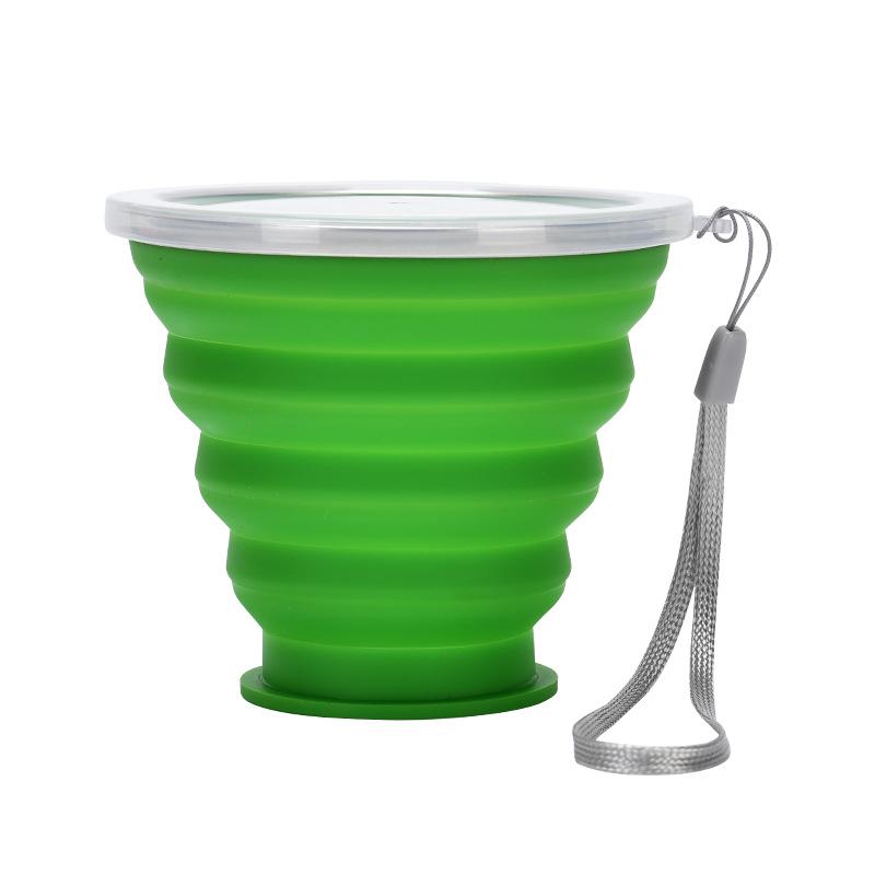 Silicone Foldable Cup with Hook: Versatile Water Cup with Lid