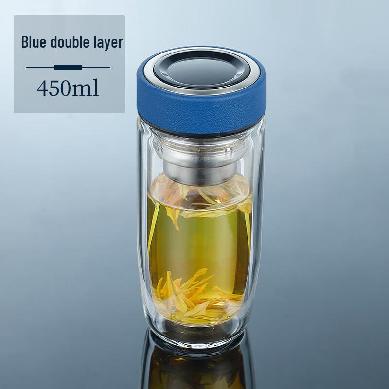 Shangqi Tea Infuser Double-Layer Glass Cup
