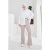 206 Spanish Leg Fabric Trousers