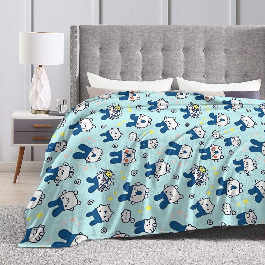Tamagotchis Mimitchi Blanket Cover Coral Fleece Plush Ultra-Soft Throw Blanket for Car Sofa Couch Bedspread
