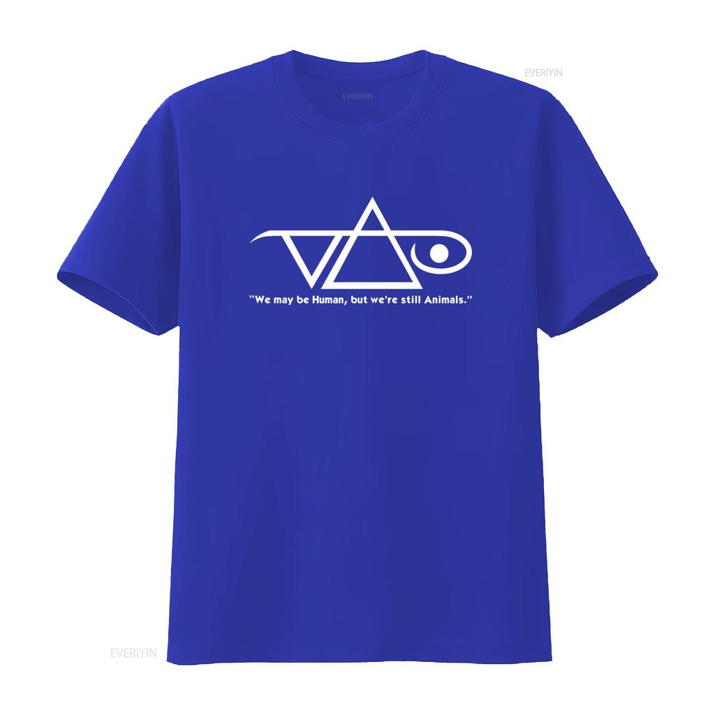Human Animal T Shirt with Unique Symbolic Design Perfect for Music Lovers and Style Enthusiasts vintage Washed Slightly