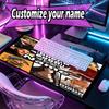 Benutzerdefinierter Name Personalisierte Grand Theft Auto VI Muster Mauspads, Laptop PC Schreibtischunterlage, Dekorative Schreibtischmatte für Zuhause Tastaturpad Geschenk