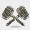 Thor's Hammer Collectible Model Toy Classic Cosplay Costume Props Simulation Avengers Superhero Role Playing Kids Toy for Halloween Party