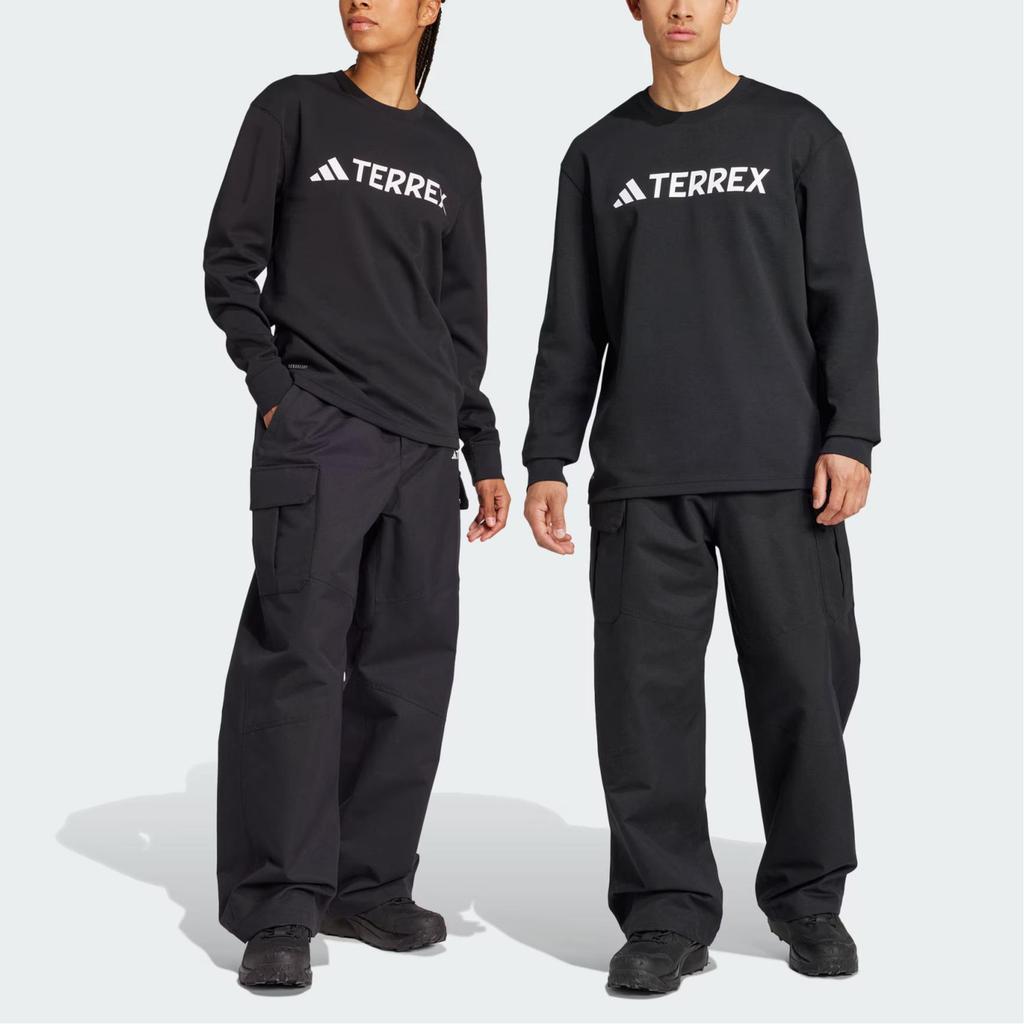 adidas Terrex Xperior Dwr Cargo Outdoor Hiking Solid Color Loose Fit Sports Pants Unisex Pants Black JJ3367