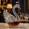 Kachní karafka na whisky, 3D skleněná láhev ve tvaru zvířete se zátkou, Novinka - dávkovač vína pro domácí bar, Dárek pro milovníky whisky