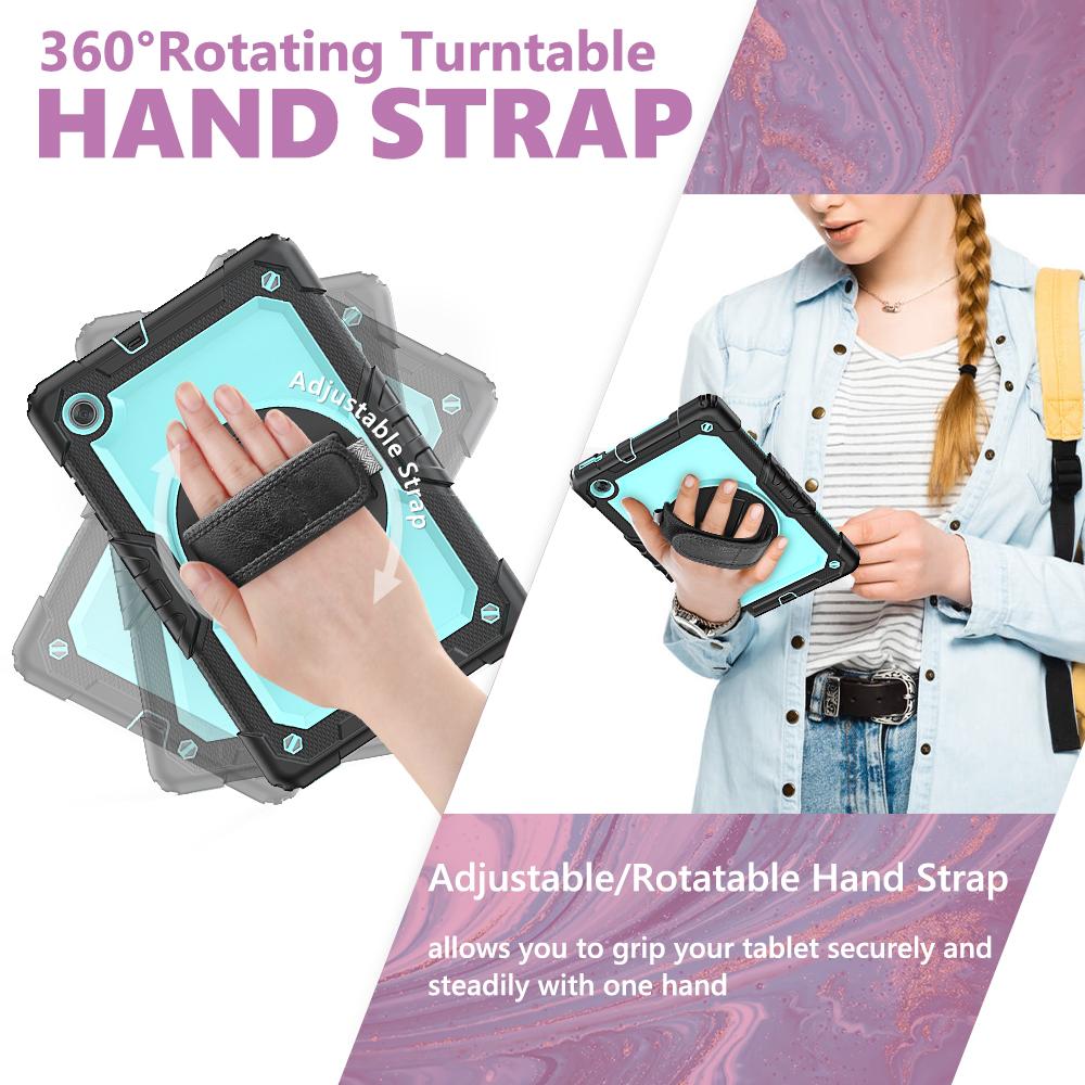 Armor Case For Tab M11 Xiaoxin Pad TB330FU K10 M10 3rd Gen TB328FU TB328XU K11 Wrist Strap Kickstand Cover