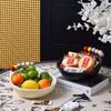 BEPAN 1PC Fruit Plate Ceramic Living Room Table Decoration Ornament High-end Snack Plate Home Storage Basket Household Goods