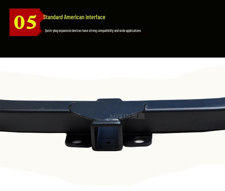 Compatible Tow Hook and Tow Bar for 07-25 Toyota Highlander, Rogue, Wildlander.