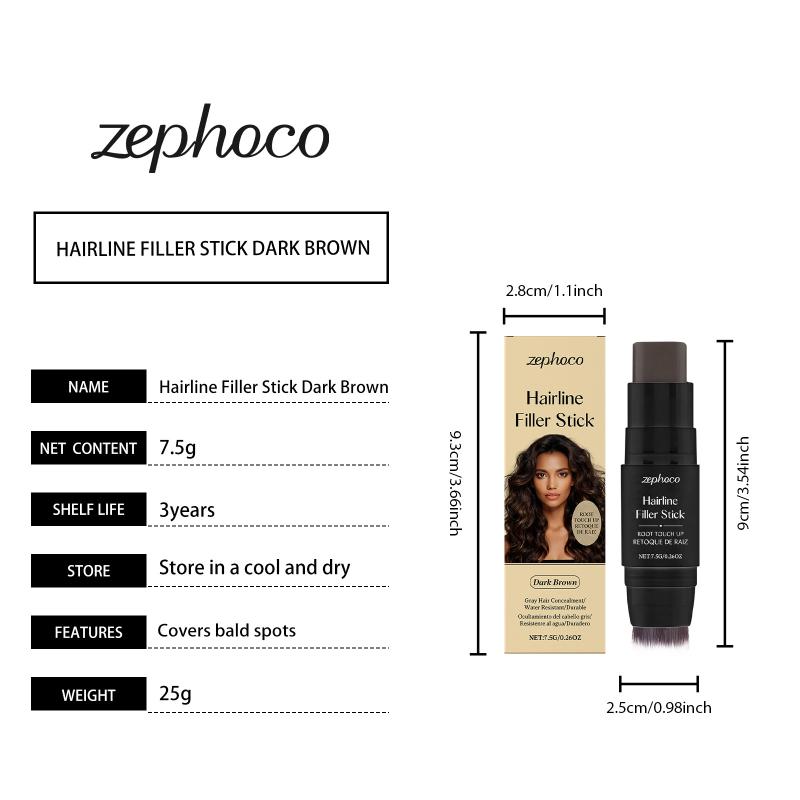 Waterproof Hairline Shadow Stick Root Concealer Powder Easy Application Coverage Suitable for Travel and Home Use