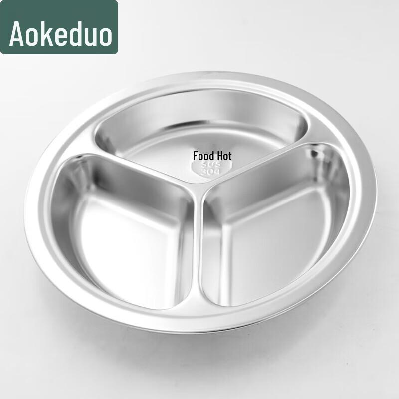 304 Stainless Steel Divided Meal Trays