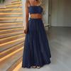 European & American Casual Holiday Style Camisole & Skirt Set for Women - 2026 Spring/Summer Collection