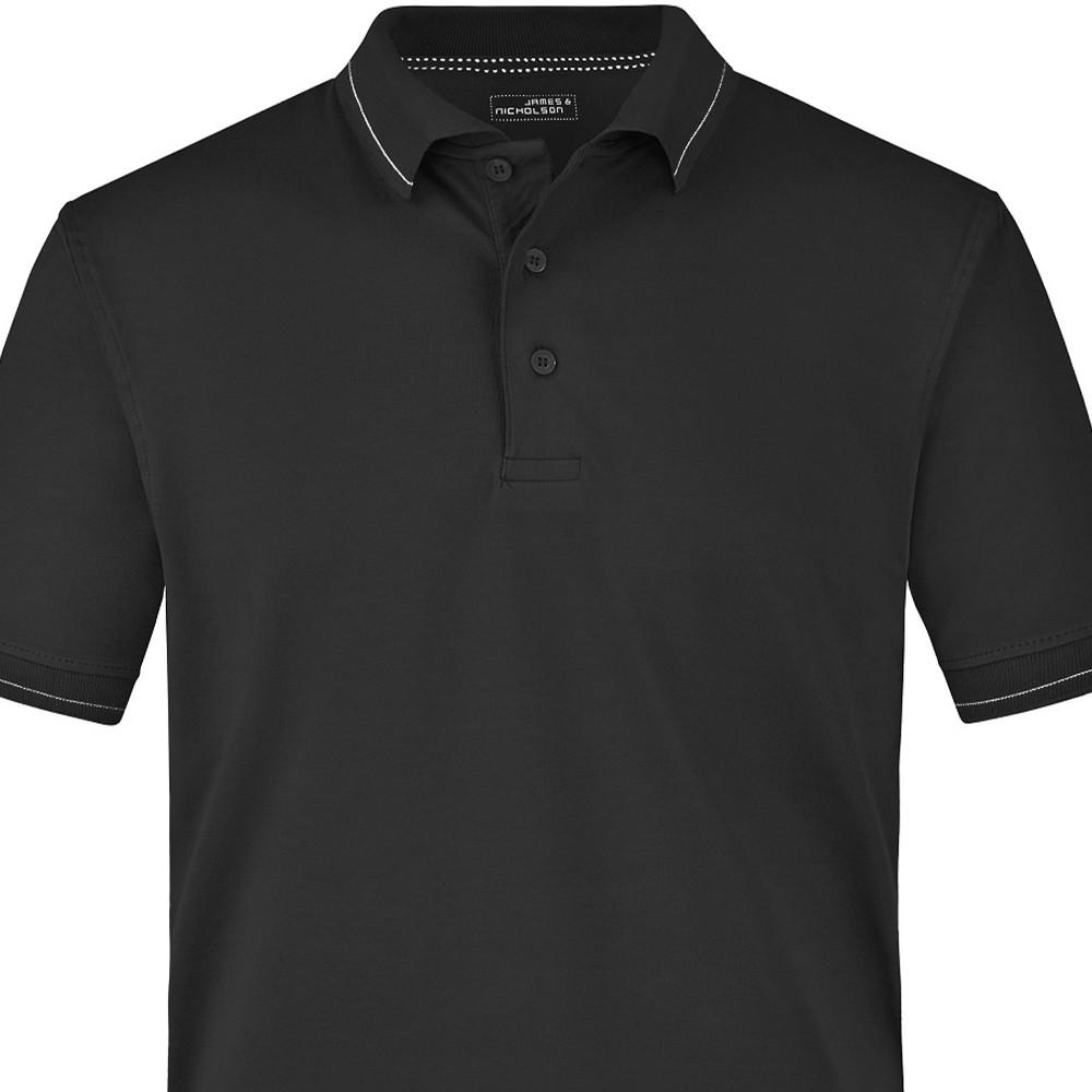 James and Nicholson Mens Elasticated Polo Shirt