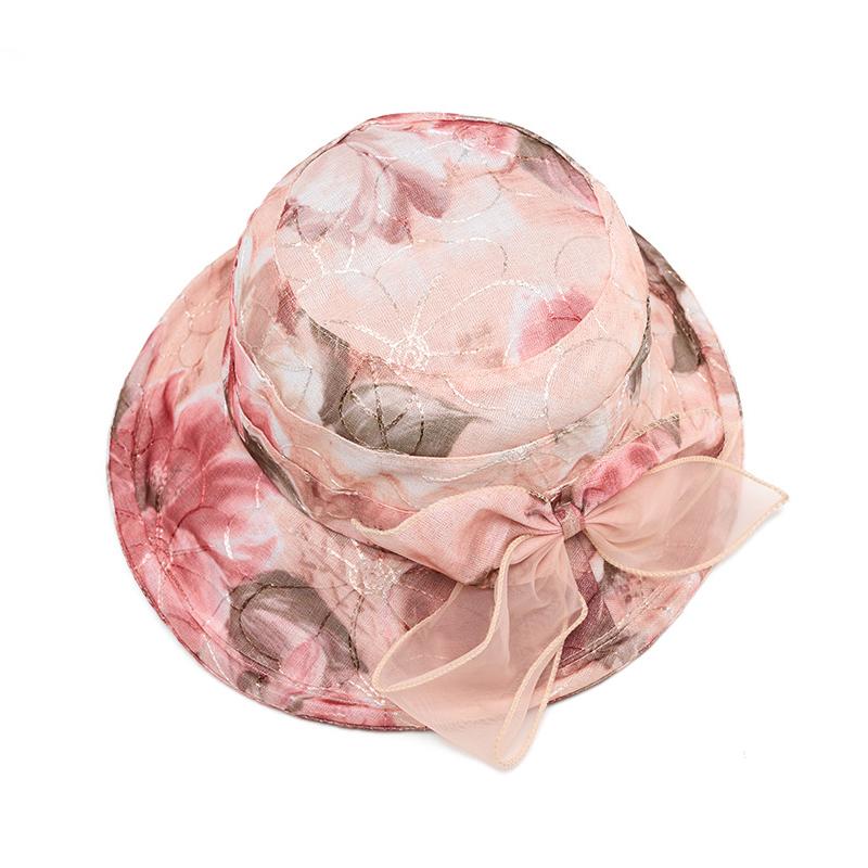 Women's Bow Fisherman Hat Mother Hat Summer Breathable Travel Sun Hat Basin Hat