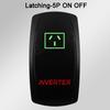 Waterproof LED Rocker Switch for Boat RV Truck | Green/Red Light 12V/24V ON-OFF/ON-OFF-ON for Exhaust Heat AC Lights