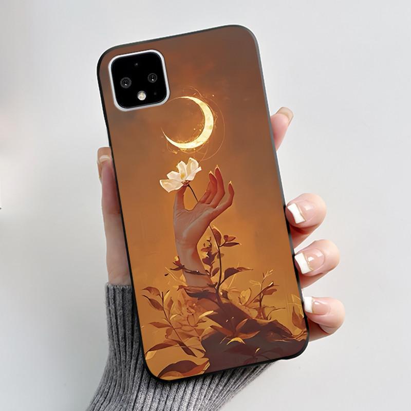 Casing For Google Pixel 4 / 4XL /4 XL Super-Thin Slim Case Aesthetic Luxury Cute Cool Boys Girls Black Matte Soft Silicone Cover