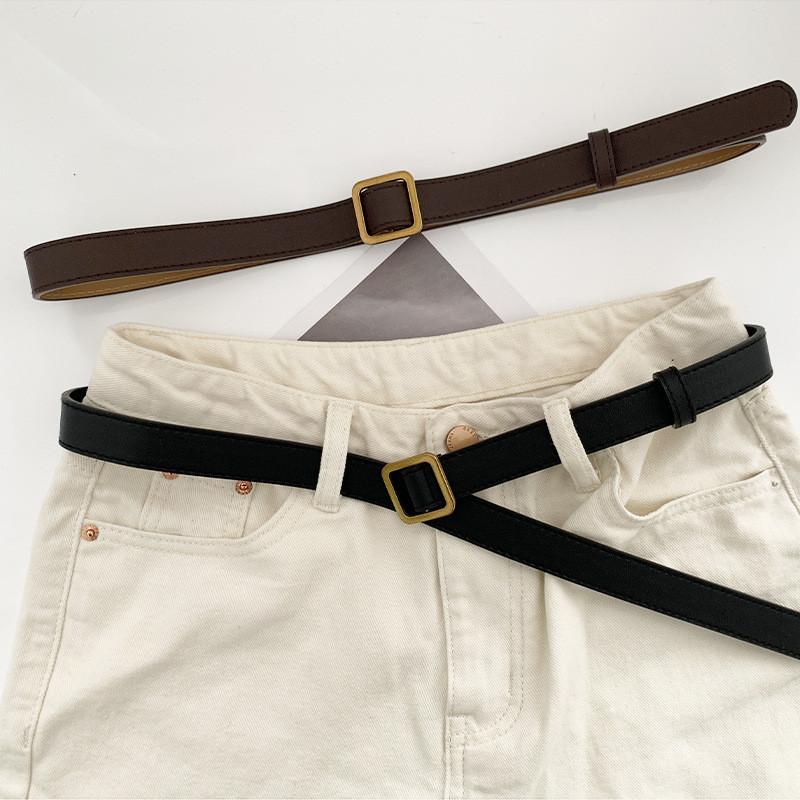 Buckle Square Unique Womens Belt For Fashionable Looks Simple And Design Versatile