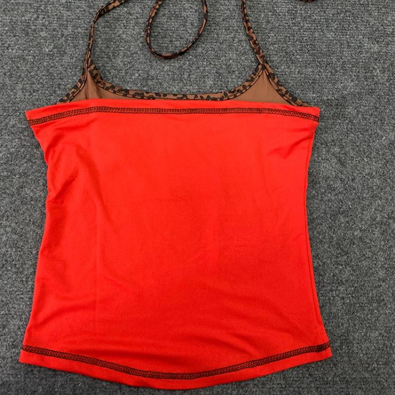 Sommerlicher Buchstabendruck Sexy Street Trägertop Y2K Kleidung