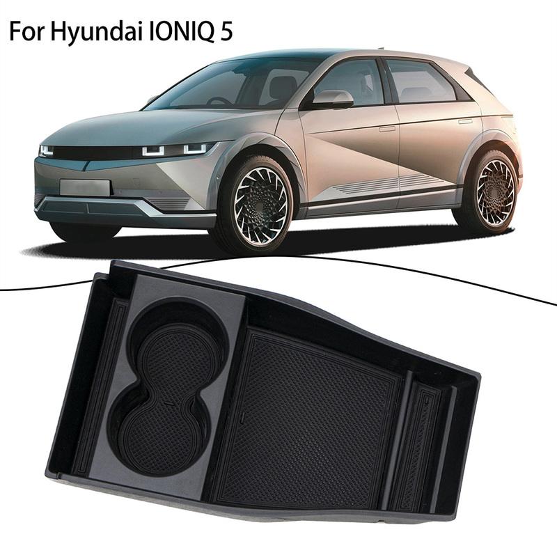 For Hyundai IONIQ 5 + Center Console Organizer Tray Door Side Box Storage Box Interior Parts Car Accessories