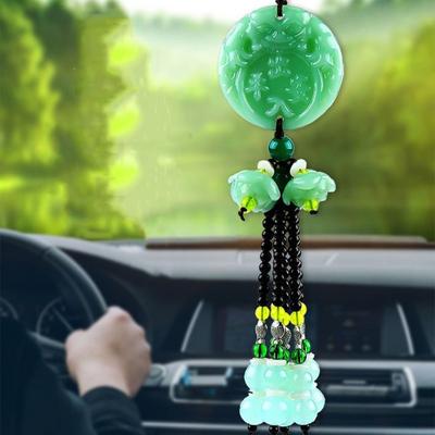 Pendentif Chaîne de Voiture Fait Main Chinois Style Ethnique Ornement Intérieur de Voiture Porte-Clés de Voiture