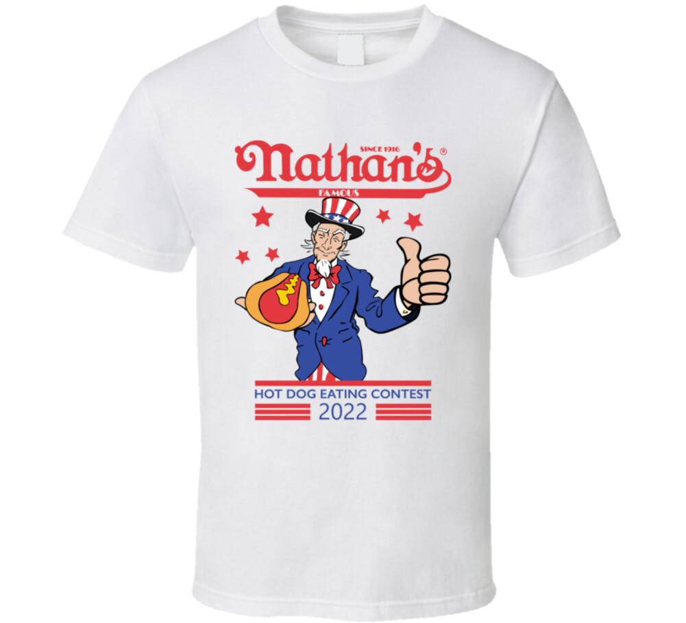 

Nathan s Famous Hot Dog Eating Contest Joey Chestnut 2022 T Shirt Mens Womens Tees Top M