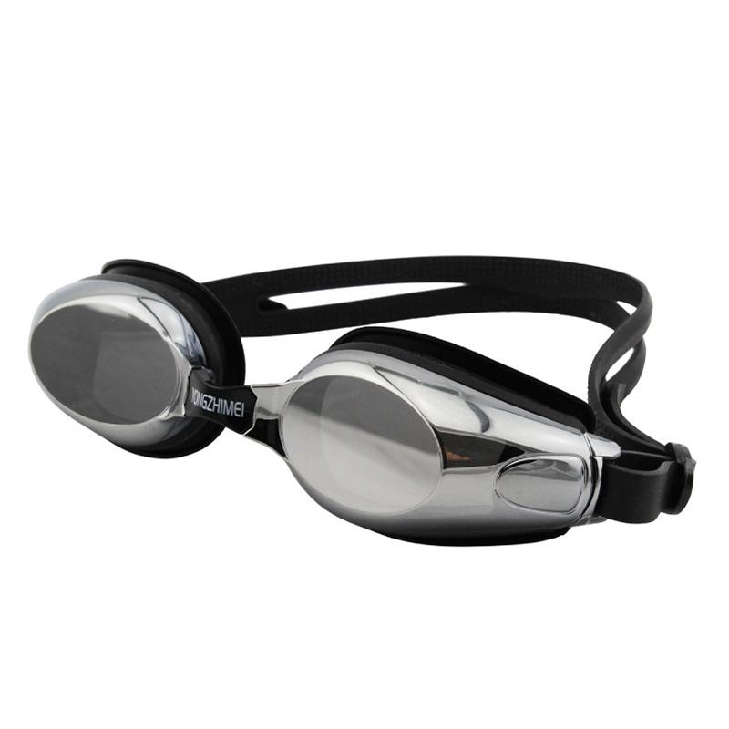 New adult casual fashion large-frame electroplated swimming goggles, waterproof, anti-fog, high-definition, unisex