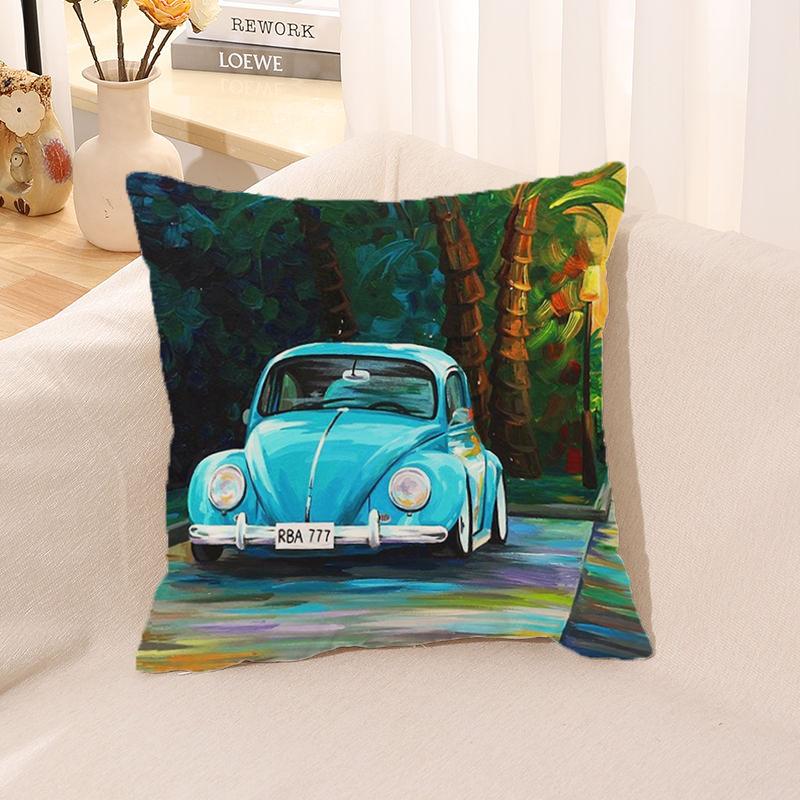 Cushion Cover Watercolor Car Pillow   Room Decor  Case