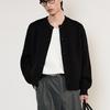 TNGT Chunky Wool Knit Cardigan Black