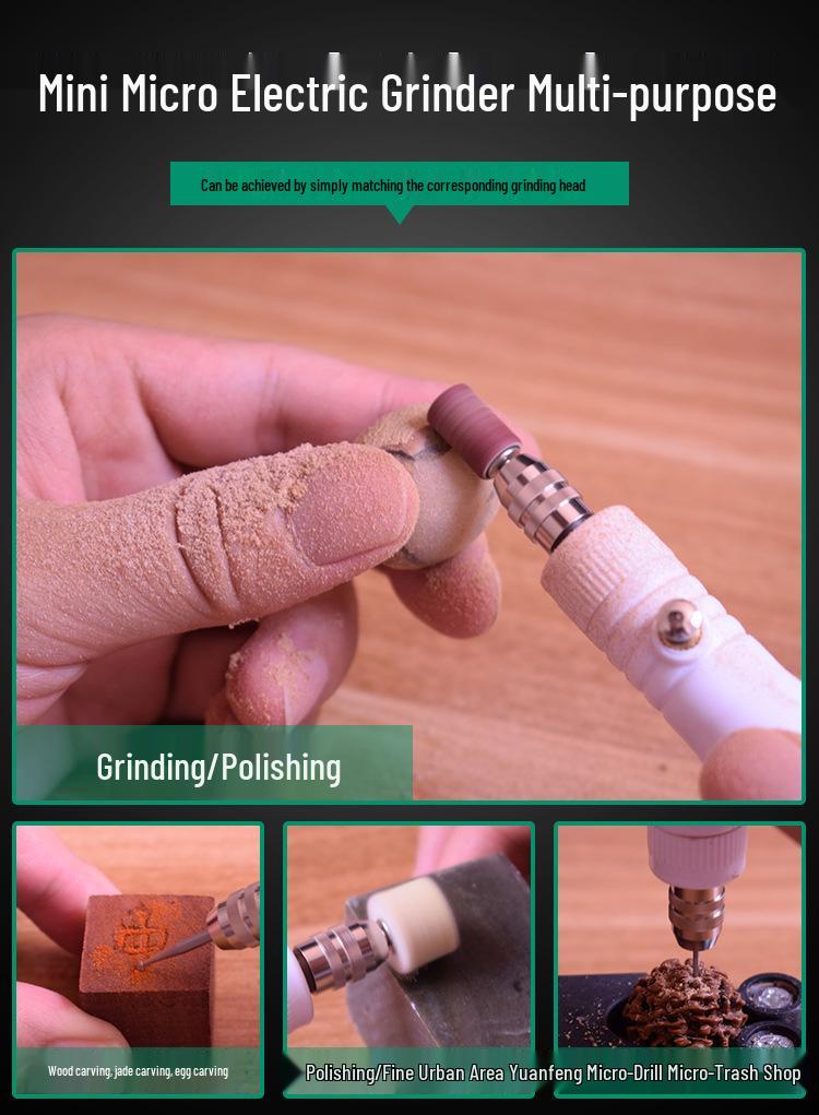 Electric Grinder and Engraving Pen for Jade Carving, Manicure, and Polishing