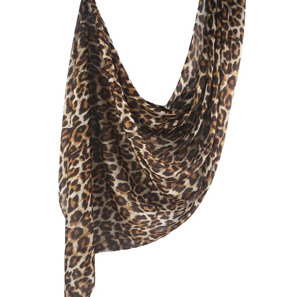 Silk Printed Marble Ethnic Headscarf and Shawl