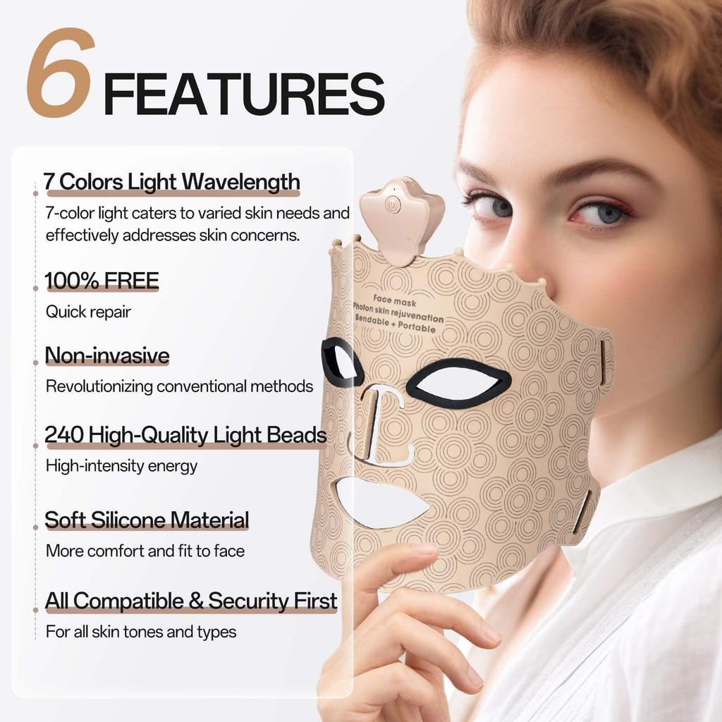 Infrared LED Silicone Mask for Photonic Skin Rejuvenation